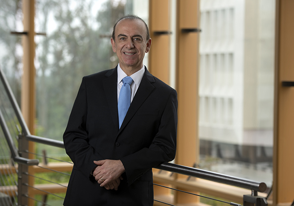 “The ‘Great Immigrant’ recognition by the Carnegie Corporation touches my soul more than any other award or honor because it rewards efforts since 1980, when I first moved to the U.S. as an immigrant from Cyprus,” says Kyriacos Athanasiou. Steve Zylius / UCI