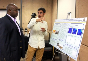Students displayed their projects at a summer symposium